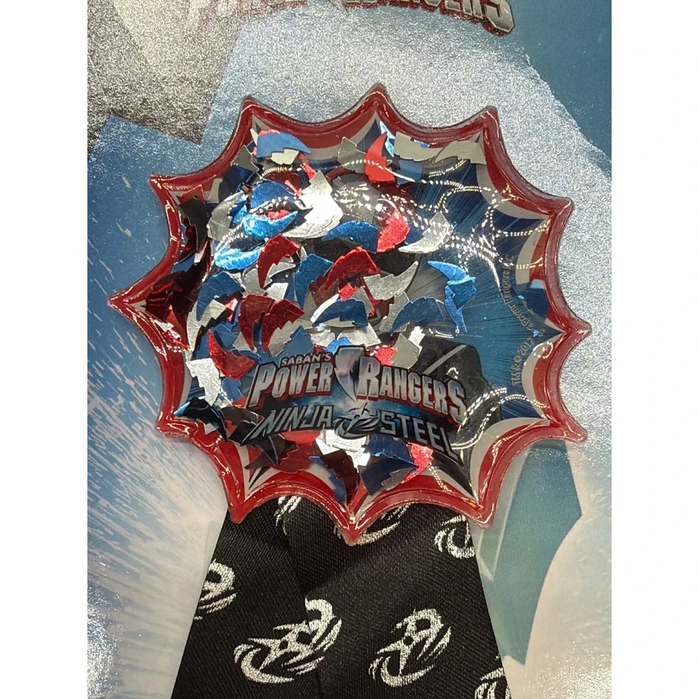 Power Rangers Ninja Steel Award Ribbon Confetti Birthday Party Favor 211723 NEW
